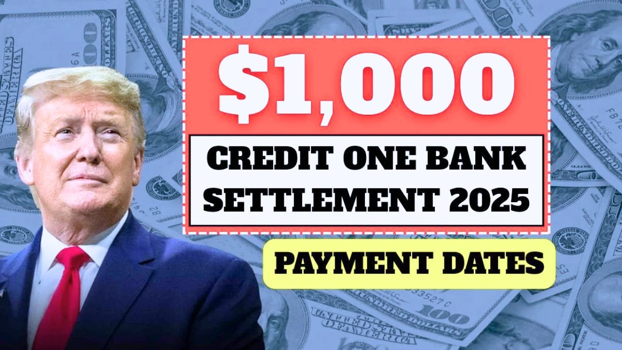 1000 Credit One Bank Settlement